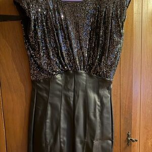 SHEIN Black Sequin Top